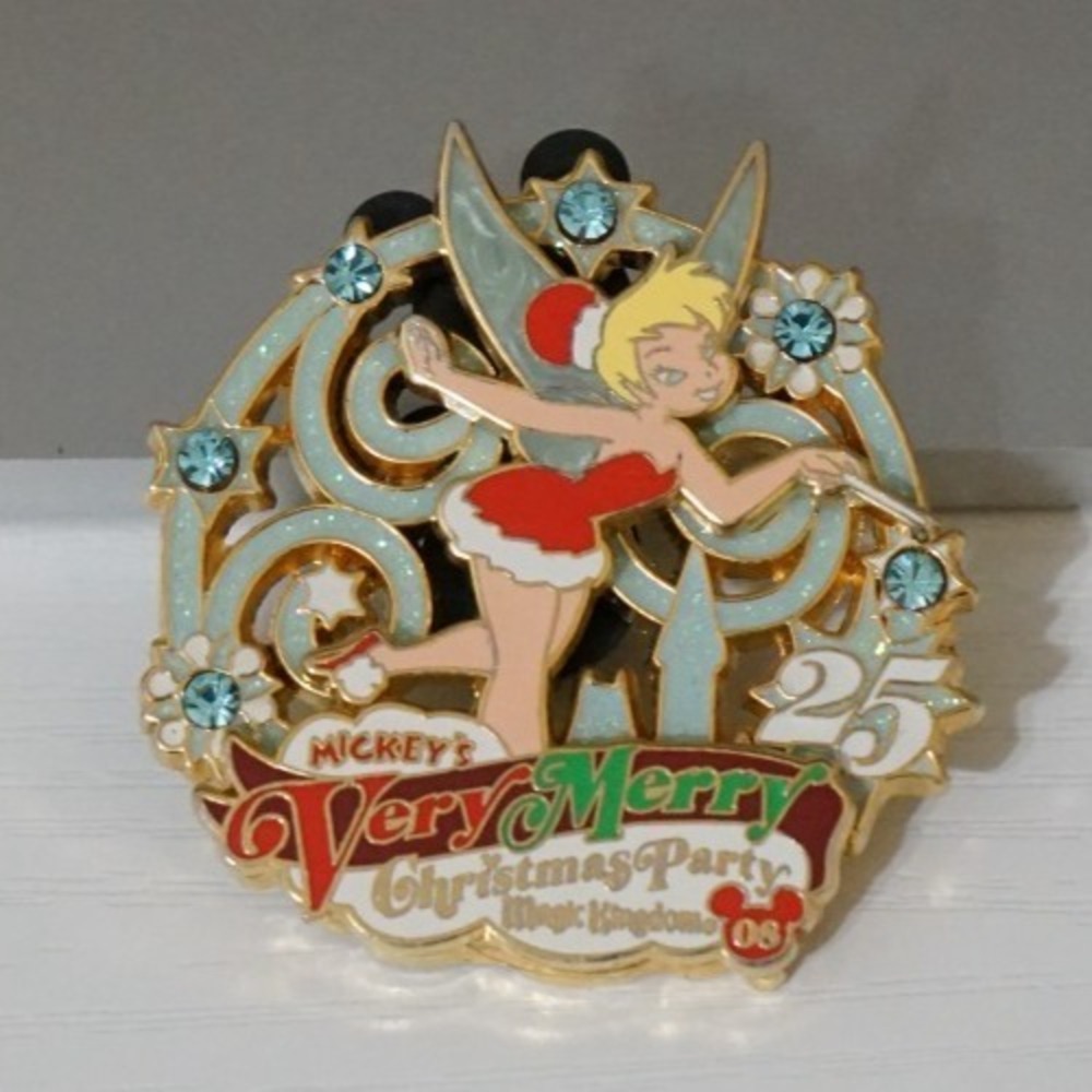 Mickey's Very Merry Christmas Party 2008 Tinker Bell Pin~LE 4000